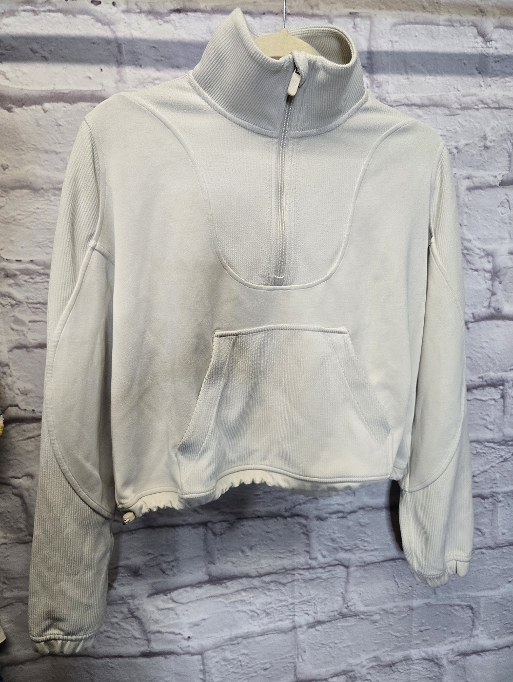 $118 Lululemon Brushed Softstreme Half Zip Pullover Size 6 - Picture 14 of 15